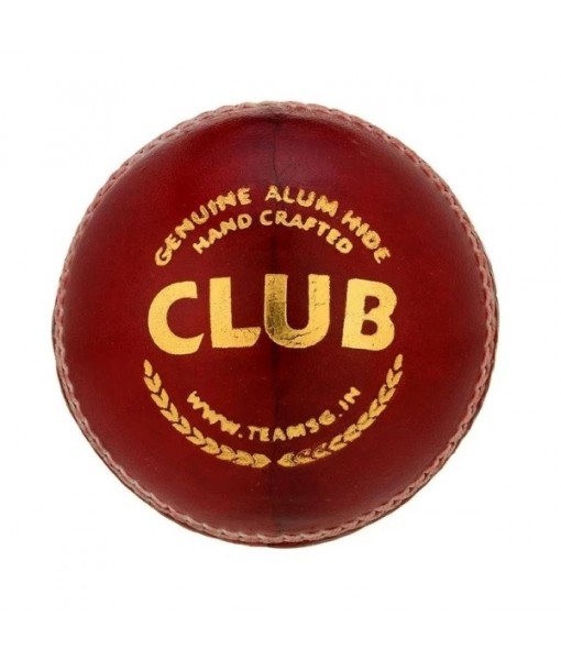 SG CLUB RED LEATHER BALL