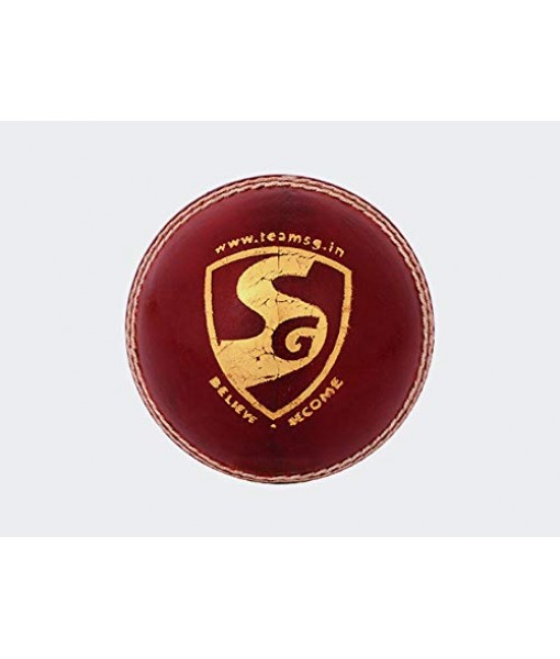 SG LEAGUE RED LEATHER BALL