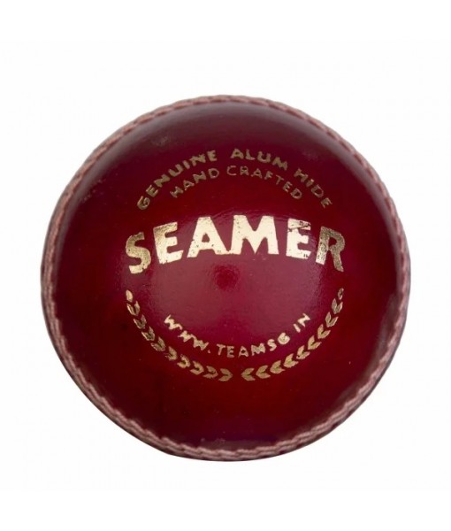 SG SEAMER RED LEATHER BALL