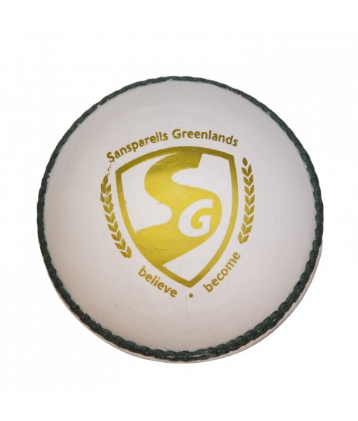 SG SHIELD 30 WHITE LEATHER BALL