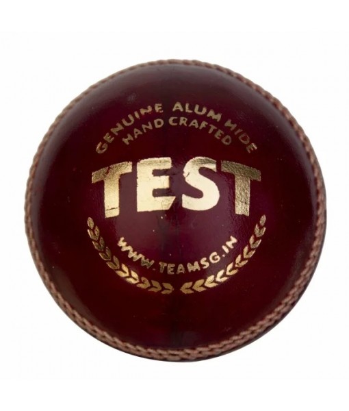 SG TEST RED LEATHER BALL