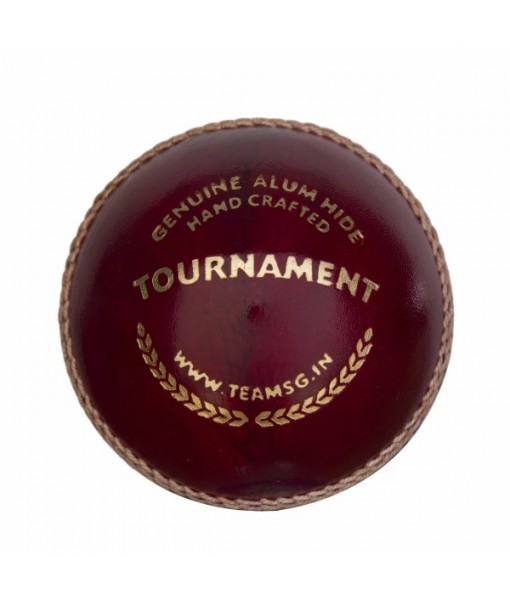 SG TOURNAMENT RED LEATHER BALL