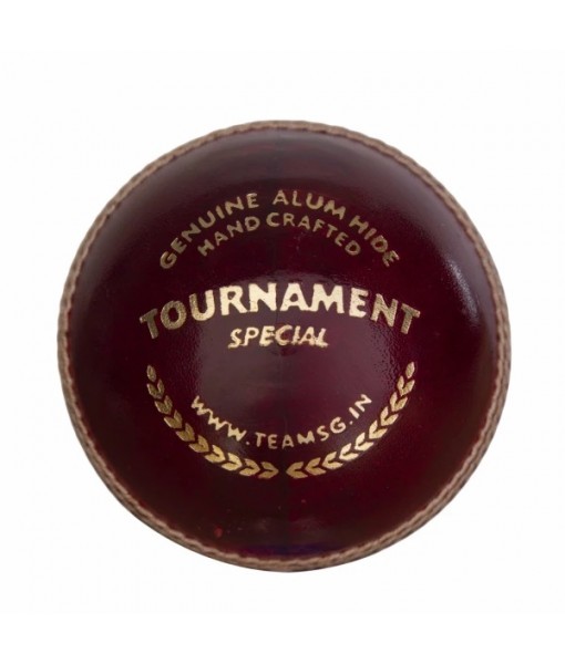 SG TOURNAMENT SPECIAL RED LEATHER BALL